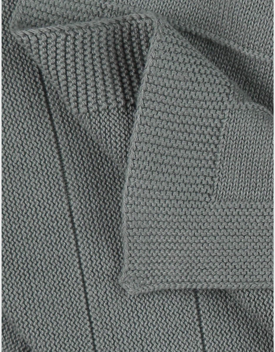 Khaki organic knit blanket 75x100 cm
