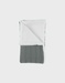 75x100 cm khaki blanket in organic cotton and sherpa
