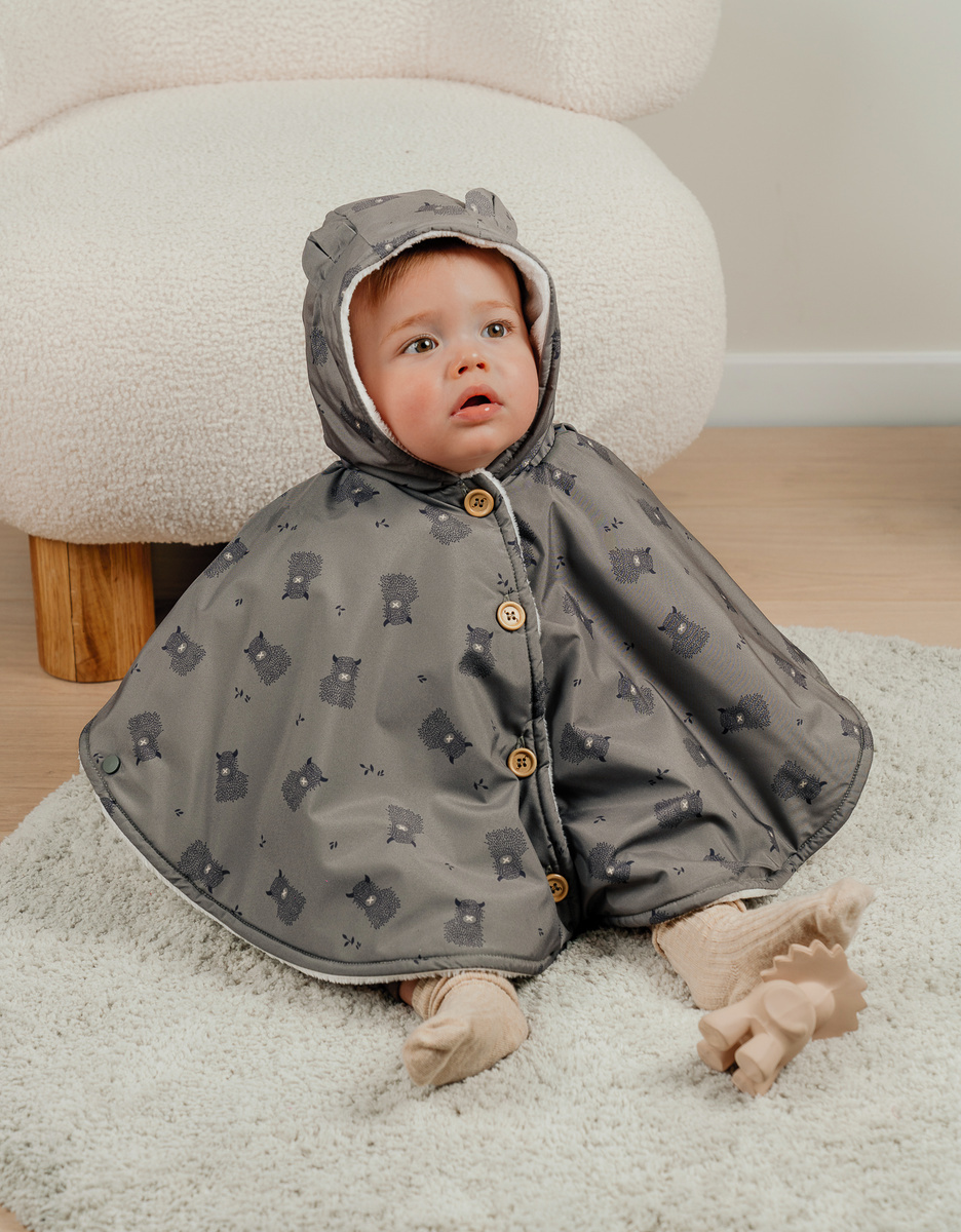 Poncho imperméable doublure Groloudoux® kaki