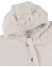 Beige faux fur poncho
