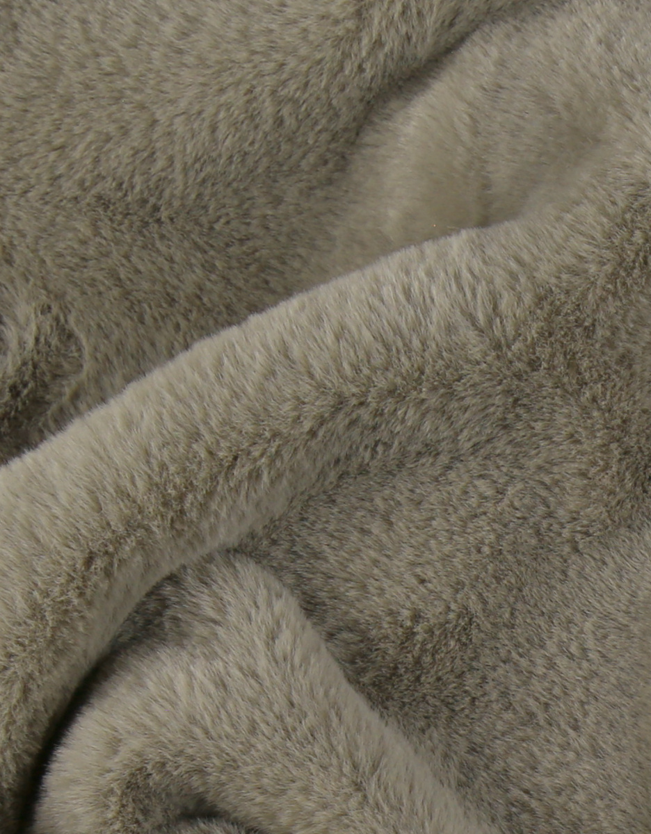 Khaki faux fur blanket 75x100 cm
