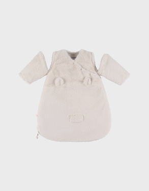 Beige slaapzak in imitatiebont 50 cm
