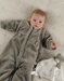 Khaki faux fur sleep sack 100 cm
