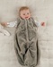 Khaki faux fur sleep sack 100 cm
