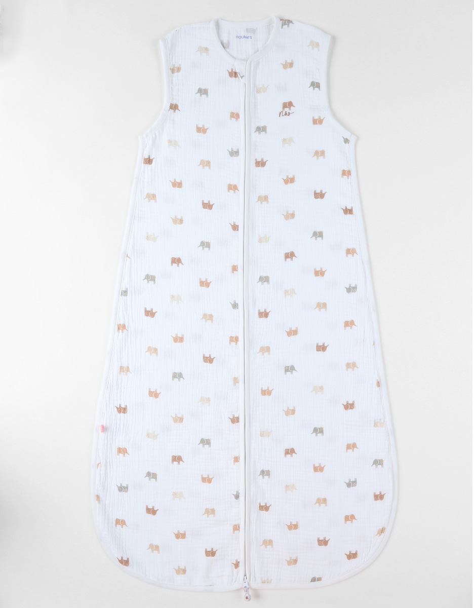 Sleeping bag 100 cm muslin, white