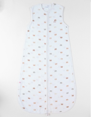 Sleeping bag 100 cm muslin, white