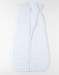 100 cm pointelle jersey sleeping bag with flowers print, off-white