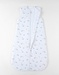 100 cm padded sleeping bag with dino print, off-white