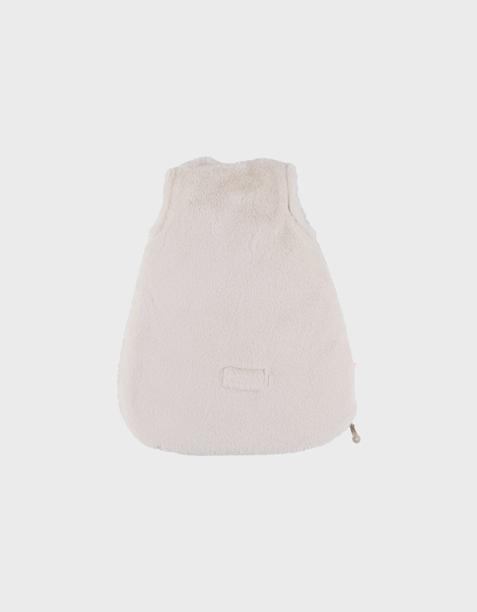 Beige faux fur sleep sack 50 cm
