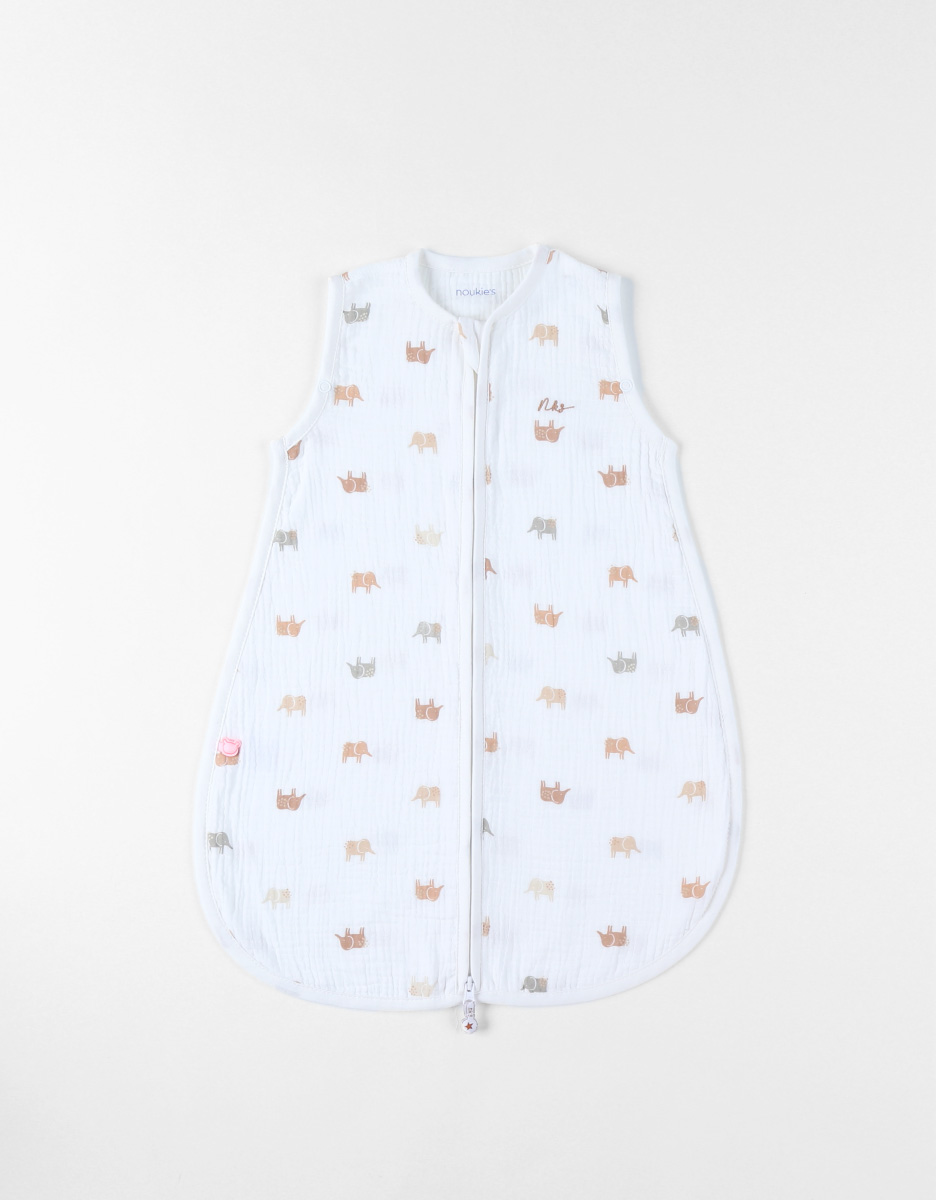 Sleeping bag 50 cm in muslin, white