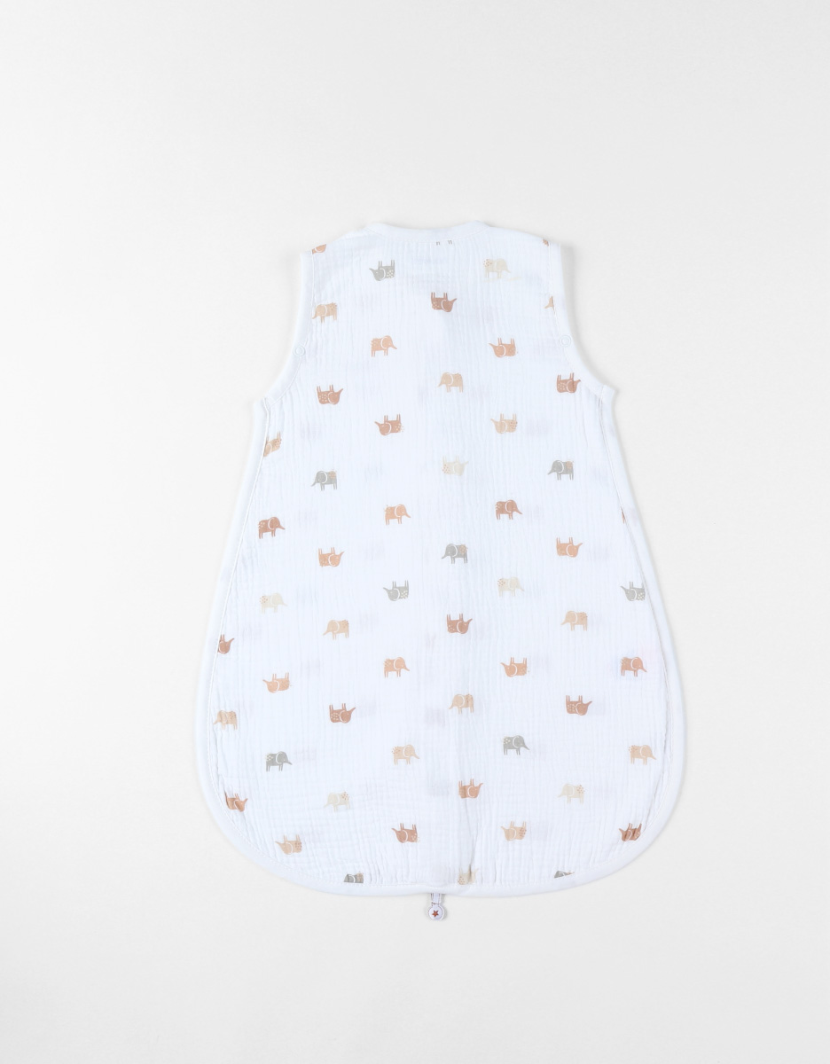 Sleeping bag 50 cm in muslin, white