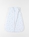 50 cm pointelle jersey sleeping bag with flowers print, off-white