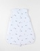 50 cm waffel jersey sleeping bag with dino print, off-white