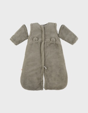 Khaki faux fur sleep sack 70 cm
