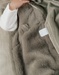 Khaki faux fur sleep sack 70 cm
