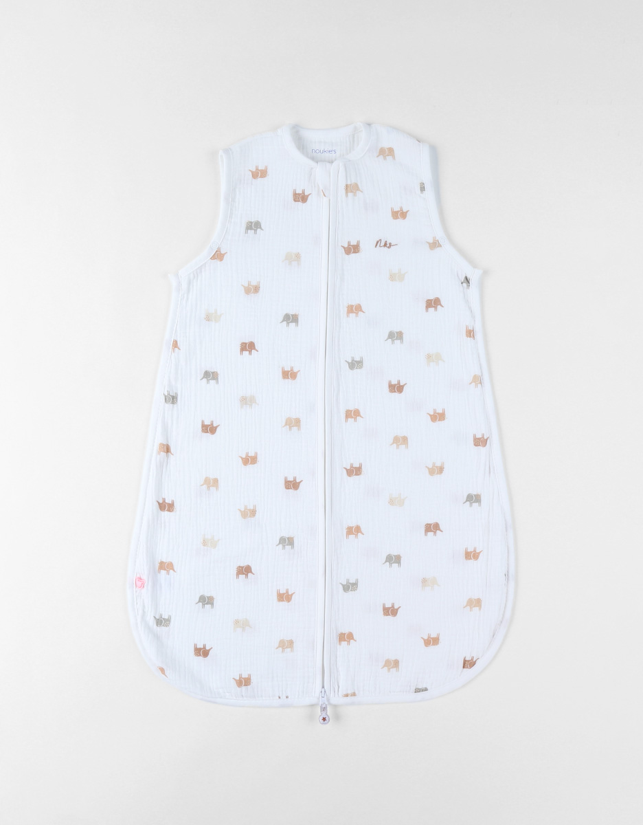 Sleeping bag 70 cm muslin, white