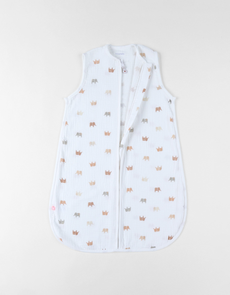 Sleeping bag 70 cm muslin, white