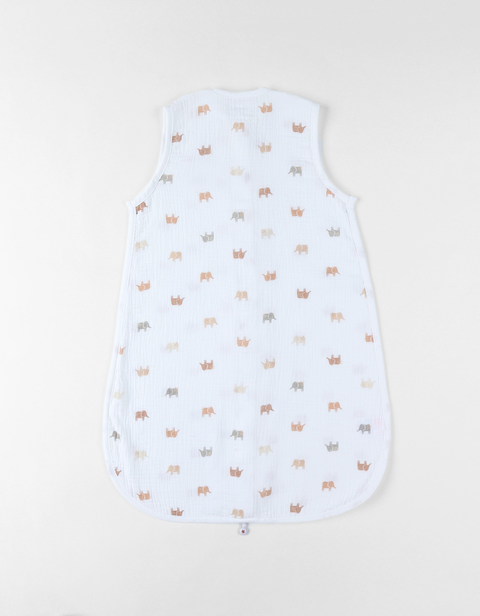 Sleeping bag 70 cm muslin, white