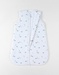 70 cm waffle jersey sleeping bag with dino print, off-white