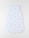 70 cm waffle jersey sleeping bag with dino print, off-white