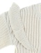 Long tricoloudoux cardigan, off-white