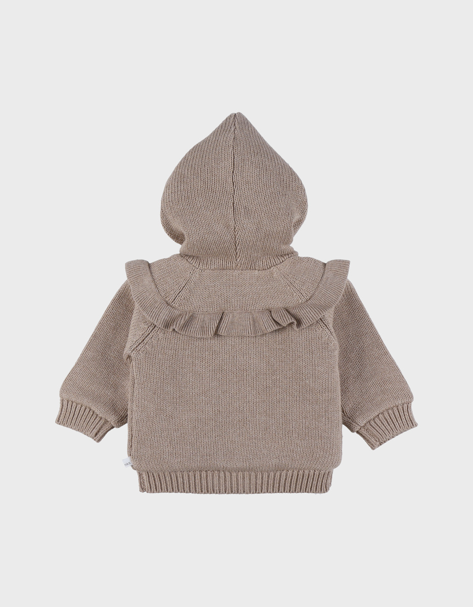 Vestje uit tricot beige