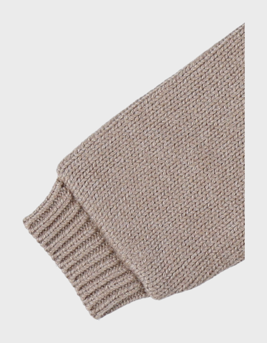 Vestje uit tricot beige