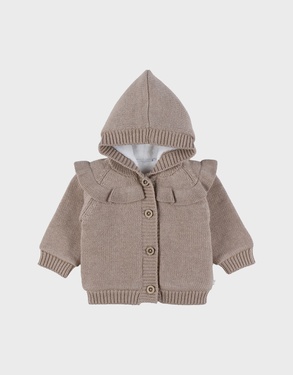 Vestje uit tricot beige