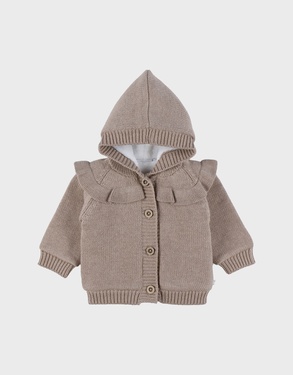 Knitted cardigan beige