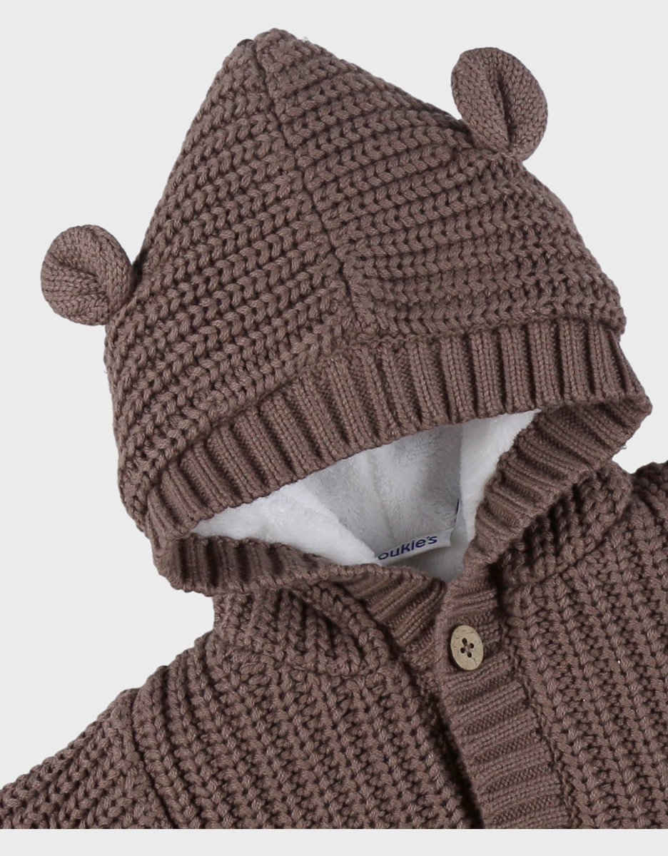 Vestje uit tricot bruin