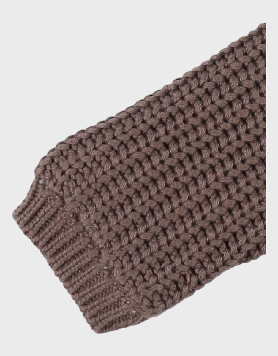 Vestje uit tricot bruin