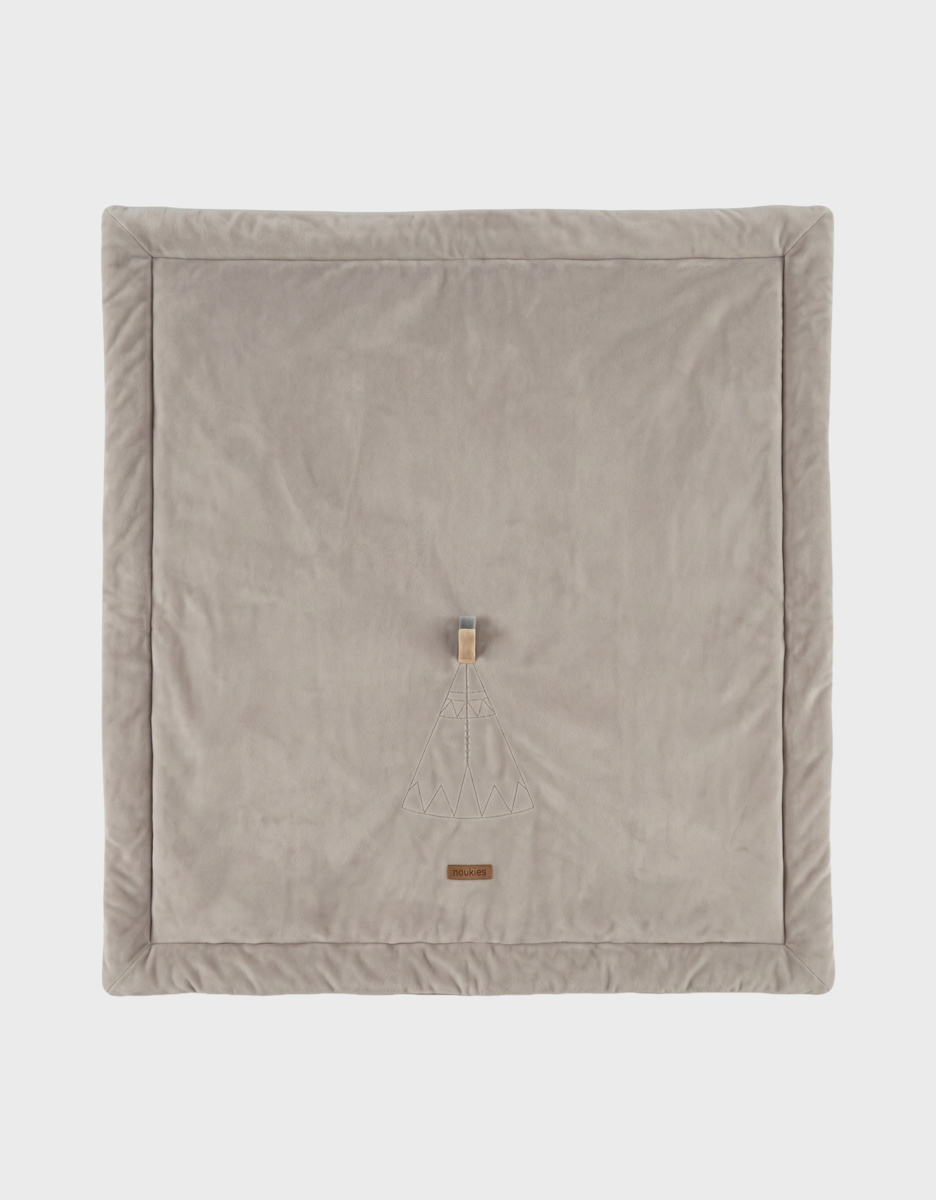 Reversible play/playpen mat 100×100 cm - Moon feathers