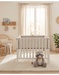 Reversible 75x95cm playpen mat - Moon feathers