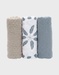 Set of 3 muslin cloths 70*70cm, organic cotton