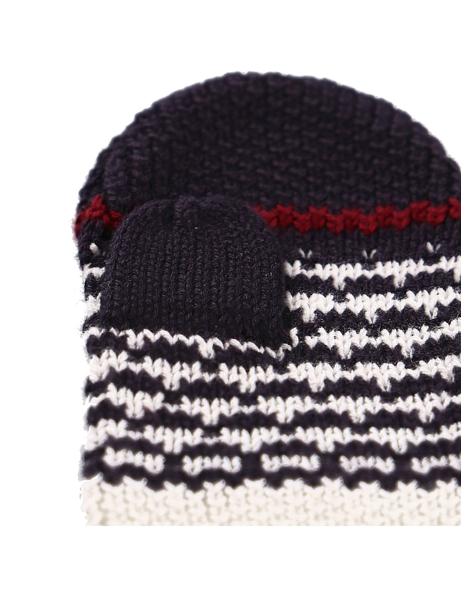 Wanten Gestreept Katoen Grijs