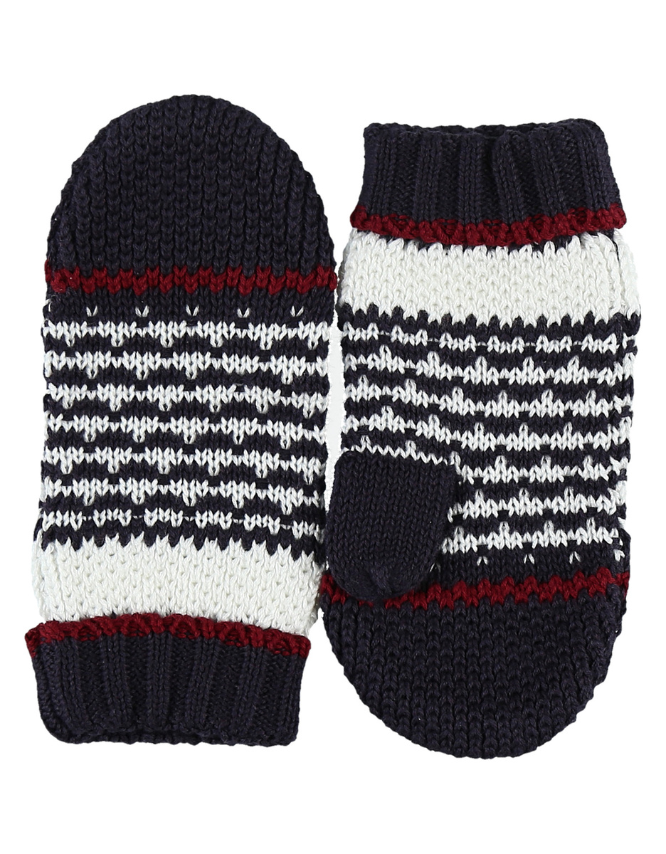 Wanten Gestreept Katoen Grijs