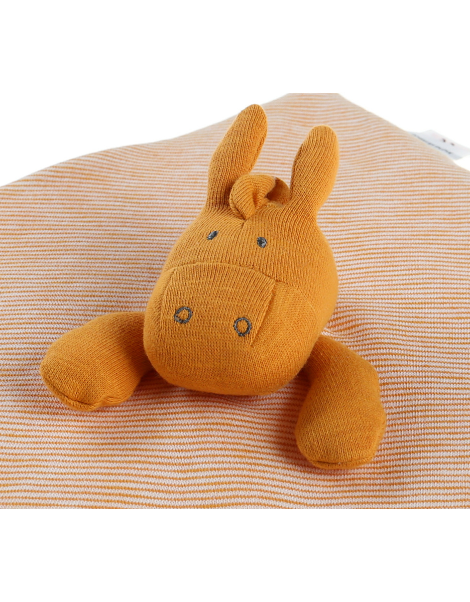 Doudou Paco en coton bio, ocre