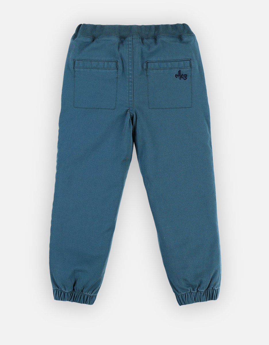 Twill pants, teal