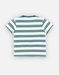Organic cotton striped t-shirt, aqua/teal