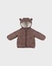 Brown water-repellent jacket in Groloudoux® and sherpa
