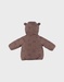 Brown water-repellent jacket in Groloudoux® and sherpa
