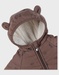 Brown water-repellent jacket in Groloudoux® and sherpa
