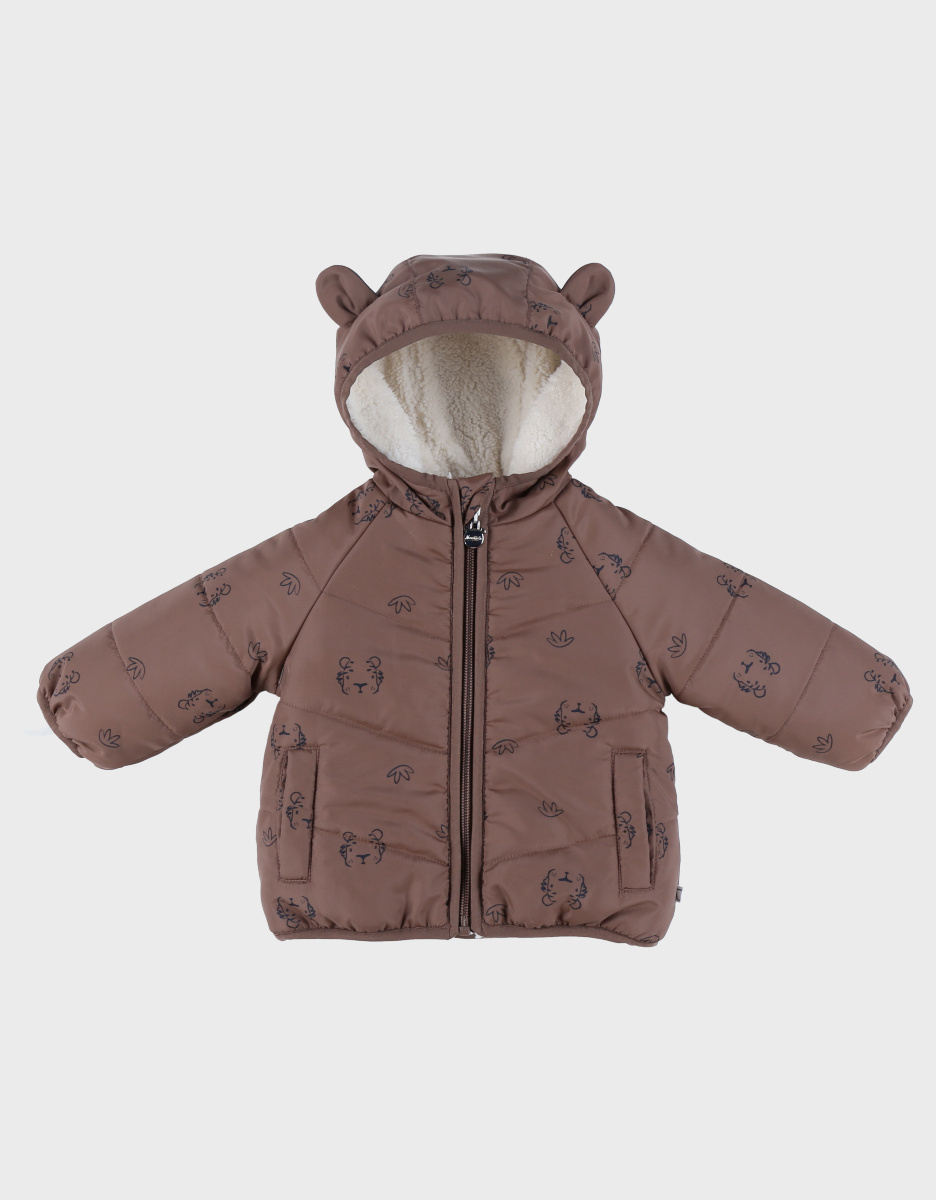 Bruin waterafstotend jasje in Groloudoux® en sherpa
