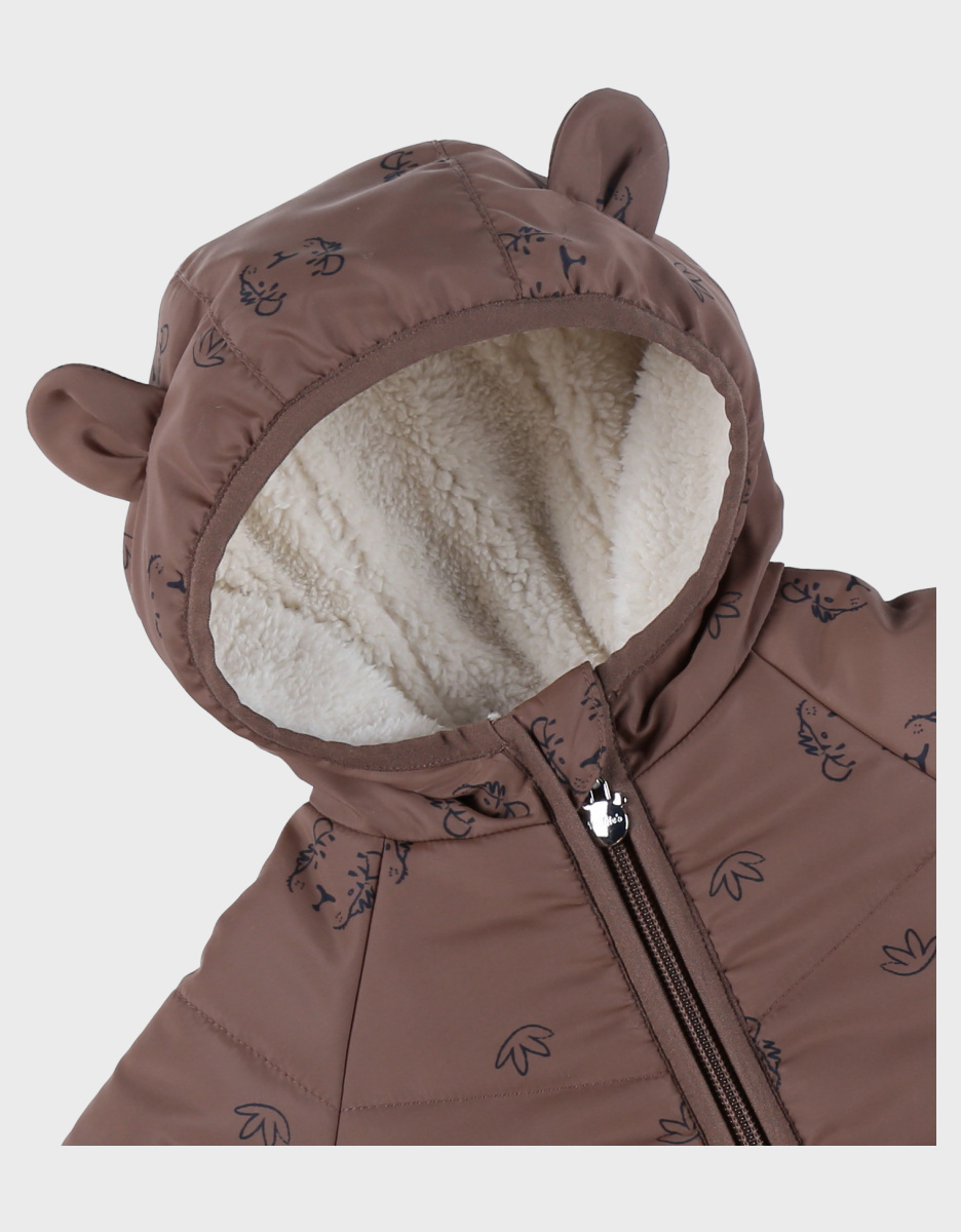 Bruin waterafstotend jasje in Groloudoux® en sherpa
