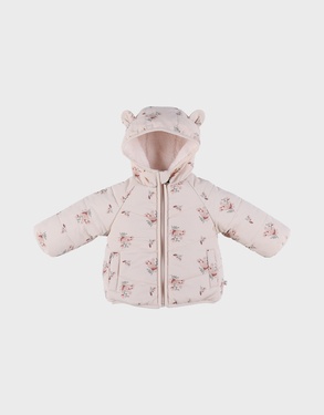 Water-repellent jacket in pink Groloudoux® and sherpa
