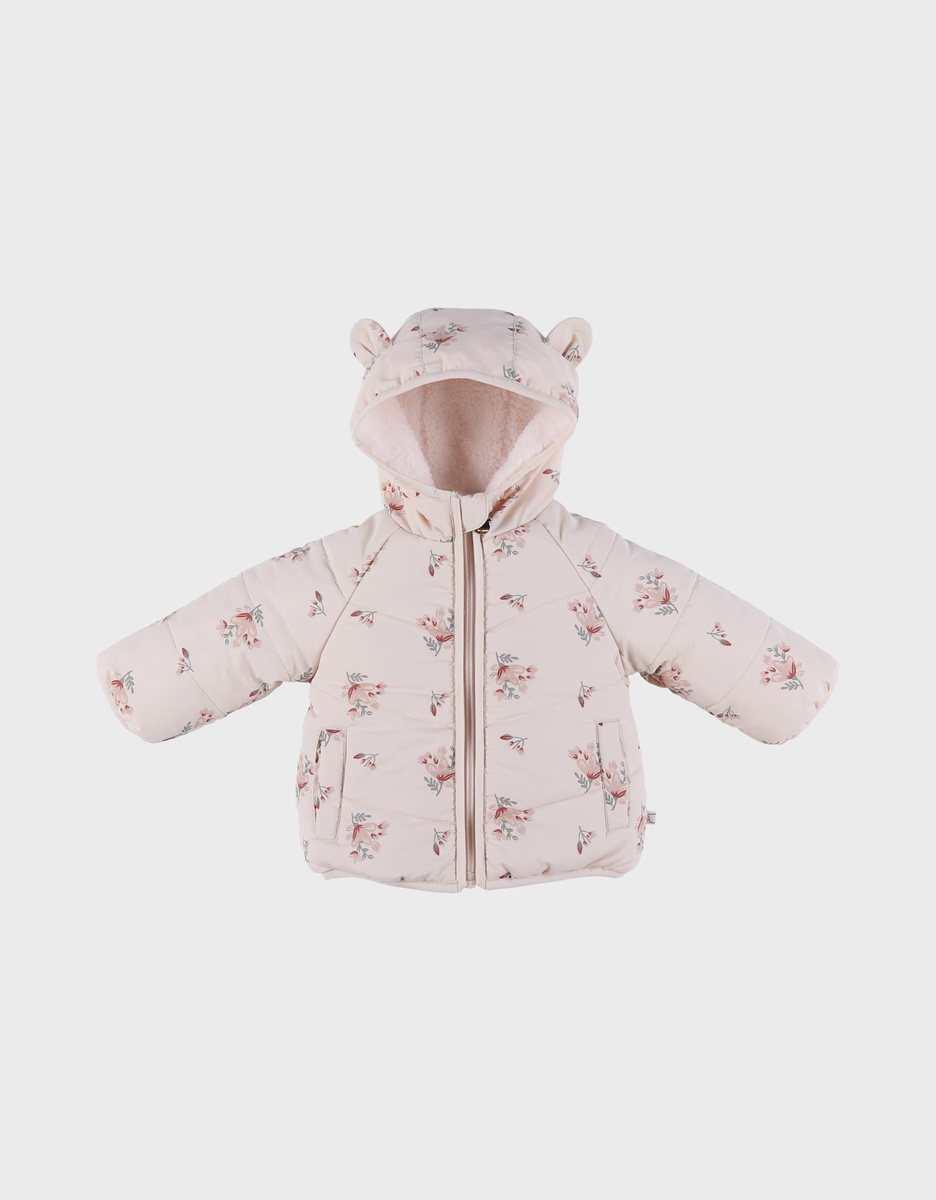 Waterafstotend jasje in roze Groloudoux® en sherpa
