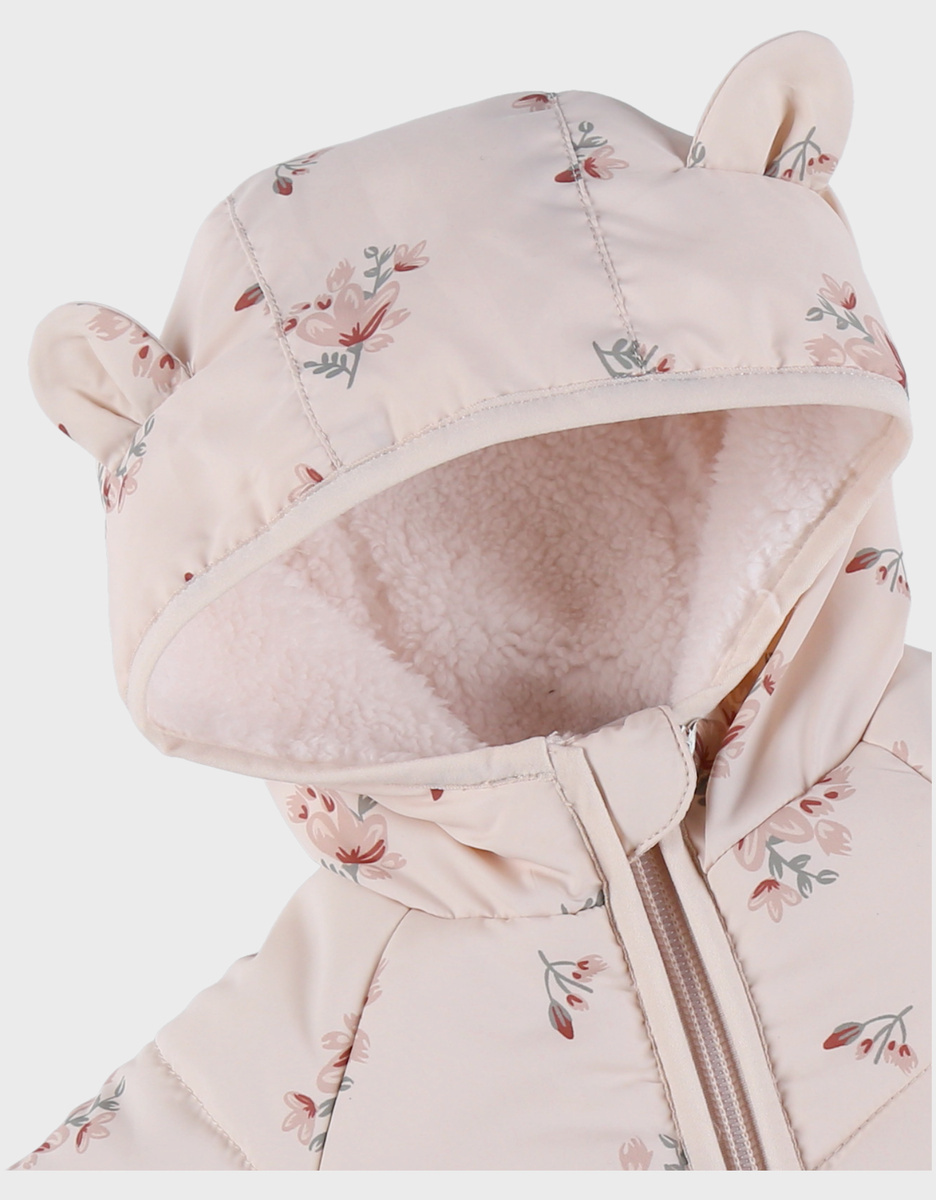 Waterafstotend jasje in roze Groloudoux® en sherpa

