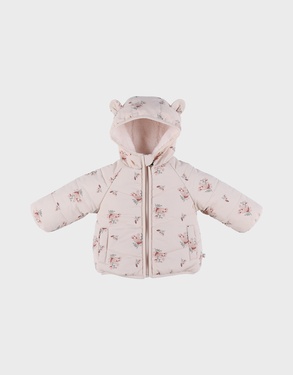 Waterafstotend jasje in roze Groloudoux® en sherpa
