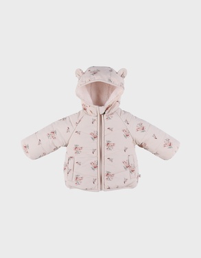 Waterafstotend jasje in roze Groloudoux® en sherpa
