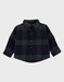 Blauw geruit overshirt
